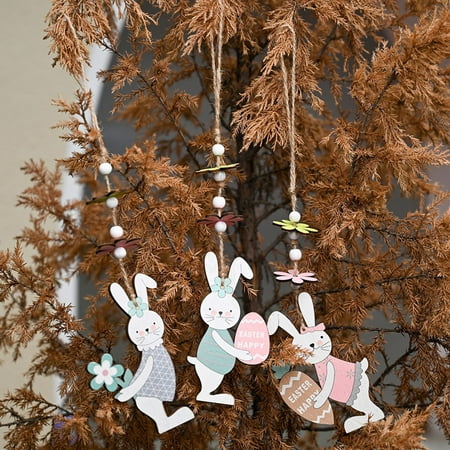 

XWQ Easter Pendant Lovely Delicate Nordic Easter Bunny Pendant for Decoration