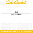 thumbnail image 3 of CUB CADET 714-04061 Quick Release Pin LGT SLTX LGTX GT LTX 1042 1045 1050 1054, 3 of 6