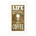 thumbnail image 2 of Life Begins after Coffee by Marla Rae Framed Print Wall Art Wood Multi-Color, 2 of 4