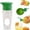 Green, variant on 2-in-1 Lemon Lime Juicer Squeezer, Heavy Duty Handheld Citrus Press with Color-Coded Attachments for Maximum Juice Extraction, Dishwasher Safe (Green)