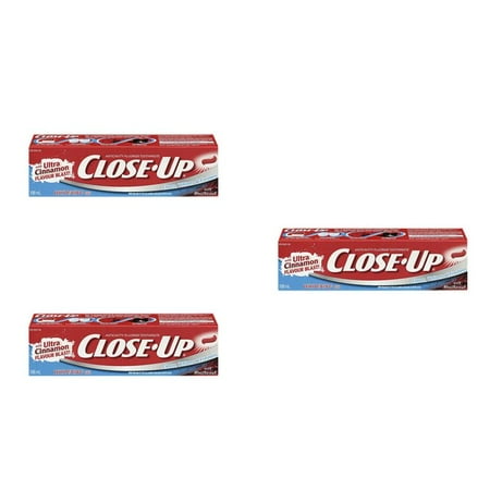 CLOSE-UP Red Gel Toothpaste  100 Milliliter (Pack of 3)