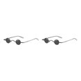 thumbnail image 1 of Guardurnaity Gafas de sol con montura de metal, resistentes y duraderas, para exteriores, punk, gafas de sol, gafas de sol, todo negro todo negro 2Conjunto, 1 of 6