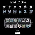 thumbnail image 5 of SPOKKI 3D Nail Charms Kit - 3 Boxes Rhinestones, Pearls, Gems with Tweezers for DIY Manicure, Flowers, Butterflies, Bows Nail Art Decorations, 5 of 7