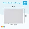 thumbnail image 3 of Vellum Paper Sheets with Engineer Title Block, Translucent Tracing Paper (24x18 In, 20 Sheets), 3 of 4