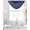 Blue, variant on Olive Green Striped Sheer Waterfall Valance Curtains for Window, Vintage Stripes Ombre Rod Pocket Sheer Topper Swag Curtains for Living Room, Kitchen 38.5"W x 47.2"L, 2 Panels