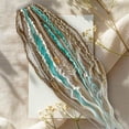 thumbnail image 2 of NWOKYZGH 1Pc Boho Braided Ponytail Extension with Hair Tie, Long Dreadlock Beads Ponytail Hand-braided Braids Hair Extensions Lightweight Natural Synthetic Hairpiece for Festival Cosplay, 2 of 4