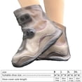 thumbnail image 4 of LAICAIW Couvre-Chaussures de Pluie / Galoshes Réutilisables Surchaussures / Semelle Épaisse Réutilisable Double Couche Mode Antidérapante Durable Facile à Utiliser Couvre-Chaussures pour Pluie Cyclisme Extérieur, 4 of 7