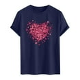 thumbnail image 3 of PNTUTB Men's Fashion Valentine's Day Themed Prints Short Sleeve Casual Loose Comfortable Crew Neck T-shirt, 3 of 5