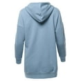 thumbnail image 3 of A2Y Women's Relax Fit Long Sleeve Kangaroo Pockets Hoodie Sweatshirts Spring Blue 2XL, 3 of 6