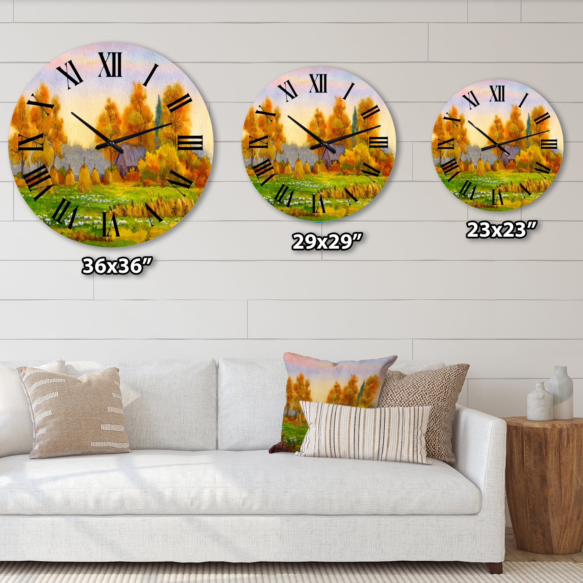 Designart 1 in Quartz Wall Clock