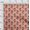 Peach, variant on oneOone Organic Cotton Poplin Twill Fabric Leaves & Floral Block Print Fabric BTY 42 Inch Wide