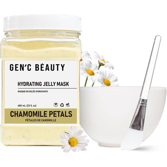 GEN'C BÉAUTY Jelly Mask Set Jelly Mask Powder Hydrating Moisturizing for Spa and Home use (Chamomile)