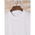 thumbnail image 2 of Camiseta informal de cuello redondo para niño con estampado geométrico de cubos, tejido de punto de algodón ligeramente elástico, corte regular para primavera/verano - 100 % algodón, 2 of 5