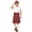 Red@GC@, variant on CONZONE Mens Traditional Scottish Dress Up Historical Plaid Skirt Outfit Funny Party Stage Performance Clothes Set