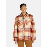 Men's & Big Men's Fleece Lined Flannel Shirt Jacket, Sizes S-3XL