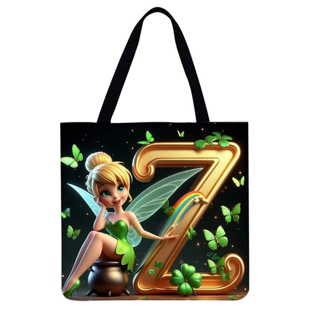 (Z) Bolso Shopping Lino Con Letras Elfo