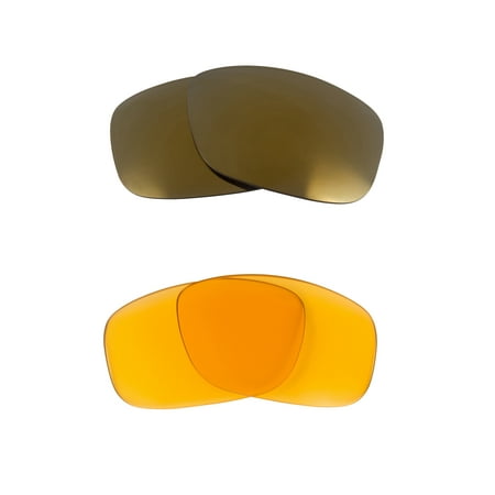 Best SEEK Replacement Lenses for Oakley MONSTER DOG HI Yellow Gold Mirror