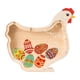thumbnail image 1 of Hucha de madera con forma de cerdito, ideal como alcancía de mesa para niños y niñas. Gallina, 1 of 9