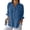 7# Royal Blue, variant on Fshiont Linen Button Down Shirt Womens Lapel Collar Plus Size 3/4 Sleeve Tunic Tops Trendy Dressy Business Casual Work Blouse Lightweight Vacation Petite Loose Gauze Tee Green XL