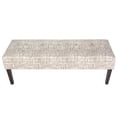 thumbnail image 5 of Sole Designs Kaya Sediment Trim Upholstered Classic Long Bench - Espresso Legs black / off-white, 5 of 5
