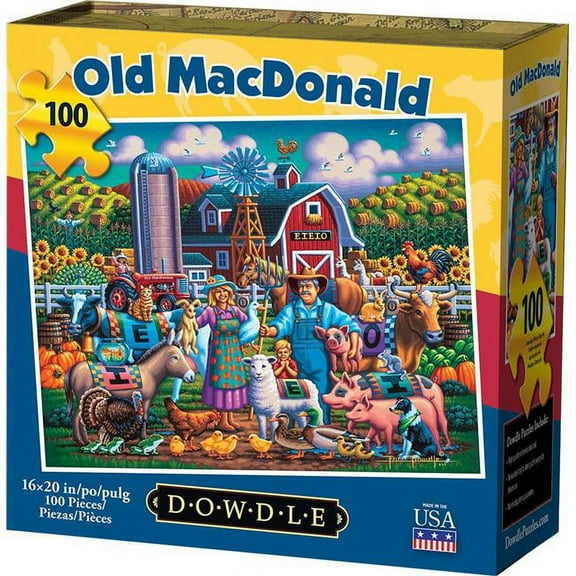 Dowdle Old McDonald Puzzle, 100 Piece
