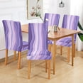 thumbnail image 6 of Marble Stretch Chair Covers Set of 4 Removable Washable Dining Chair Slipcovers for Kitchen Dining Room Hotel Decor, 6 of 6