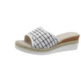 thumbnail image 5 of Wavsuf Womens Slippers Casual Summer Wide White Slippers Size 8.5, 5 of 9