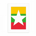 thumbnail image 1 of Myanmar National Flag Asia Country Desktop Photo Frame Picture Display Decoration Art Painting, 1 of 3