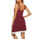 thumbnail image 4 of Camisón de encaje para mujer, ropa de dormir, lencería de punto de algodón, 4 of 6