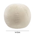 thumbnail image 3 of TOV Furniture Boba 14x14" Transitional Velvet Upholstered Pillow in Cream, 3 of 3