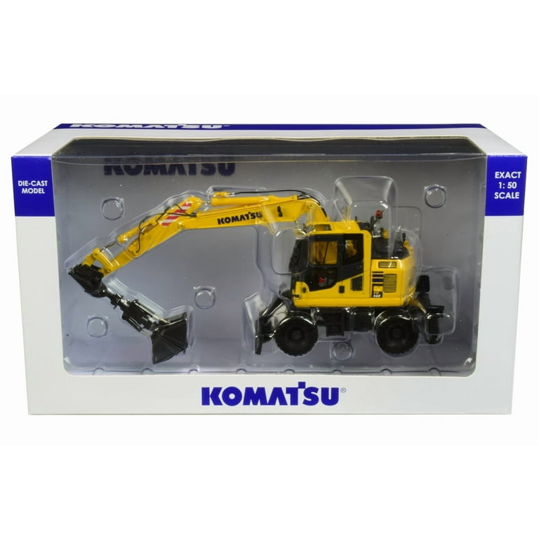 Komatsu PW148-10 Wheeled Excavator with Clamshell Bucket 1