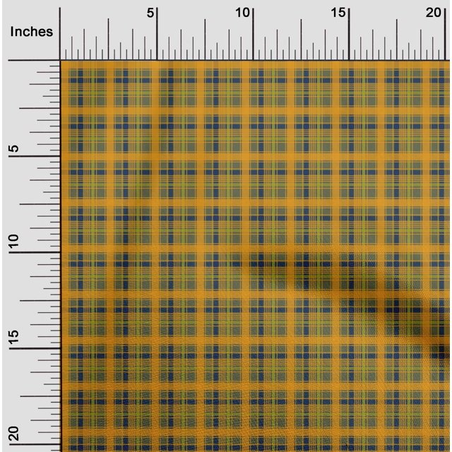 oneOone Cotton Silk Fabric Madras Check Printed Craft Fabric BTY 42 Inch Wide