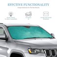 thumbnail image 3 of Fuzoiu Teal Turquoise1 Print Car Windshield Sunshade,Foldable Reflective Sun Visor,Windshield Sun Shade,UV Rays Sun Visor Shade,Auto Front Sun Shield Shade-Medium, 3 of 8