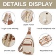 thumbnail image 5 of GAEKEAO Sling Bag for Women Crossbody Bags Fanny Pack Vegan Leather Chest Bag Travel Shoulder Belt Purse Backpack Gifts, 5 of 7