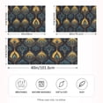 thumbnail image 2 of Yayeee Pillowcase Queen Size Set of 2 Satin Wrinkle Resistant Envelope Pillow Case, Navy Blue Art Pattern, 2 of 8