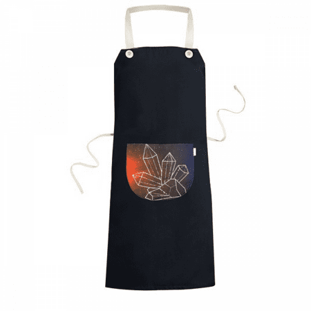 

Brown Star Crystal Universe Sky Fantasy Apron Bib Sarong Cooking Baking Kitchen Pocket Pinafore