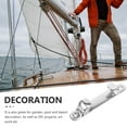 thumbnail image 2 of Phenofice 1Pack Stainless Steel Dock Cleat for Marine Hardware Easy Installation Rope Fastening, 2 of 8