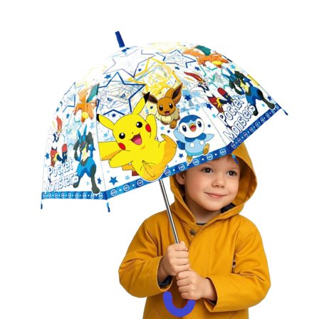 Pokemon Unisex Vinyl Jump Start Stick Umbrella. Stylish and Cute. Christmas,New Year,Birthday Party, Best Gift.