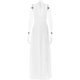 thumbnail image 3 of Vestido largo sin espalda para mujer, sexy, para fiesta, club, con cordones, largo, verano 2024, sin mangas, con abertura alta, 3 of 5