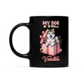 thumbnail image 2 of My Dog Is My Valentine Cute Siberian Husky in Gift Box Mug Husky Dog Lover Gifts Coffee Tea Cup - 03006, 2 of 4