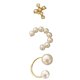 thumbnail image 3 of 3PCS Imitation Pearl Ear Clips No Ear Hole Ear Jewelries Chic Pearl Ear Clips, 3 of 4