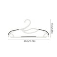thumbnail image 3 of Non-slip Hangers, Plastic, Thickened Wide Shoulder Design, Enlarged Drying Rack, for All Kinds of Clothes, Wet or Dry Use, 10-pack, Gray, by FAJHHA, 3 of 8