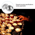 thumbnail image 3 of 100pcs Aluminum Tea Light Tins Tea Light Empty Case Candle Making Containers, 3 of 4