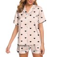 thumbnail image 1 of HNMKIU Pyjamas Womens Pajamas Set Two Piece Pj Sets Sleepwear Loungewear Button Down Pj Sets, 1 of 4