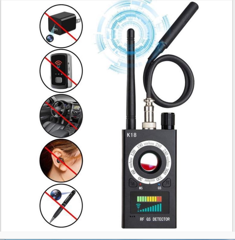 Anti Spy RF Detector & Camera Detector,Bug Detector GSM Listening Device Finder Radar Radio Scanner Wireless Signal Finder Hidden Camera Detector 