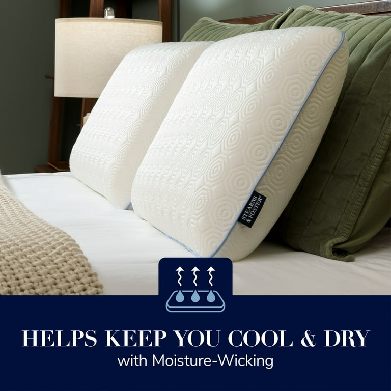 Stearns and Foster Cooling Memory Foam Bed Pillows 2 Pack Standard Adult Walmart