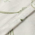 thumbnail image 5 of 3 Pieces Kitchen Curtains Set Vines Embroidered Tiers and Valances Rod Pocket Curtain Panels for Farmhouse 52x18 & 30x36, Grass Green, 5 of 6