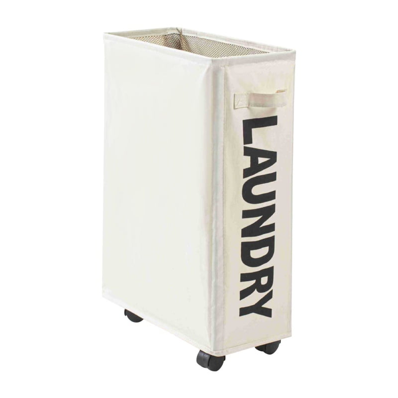OCHINE 20 Gallon Large Laundry Basket with Non-slip Wheels , Fabric tall Laundry  Hamper, Foldable Laundry Bag Washing Bin 