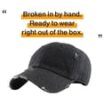 thumbnail image 4 of Gorra vaquera negra vintage desgastada KBETHOS KBE, 4 of 7