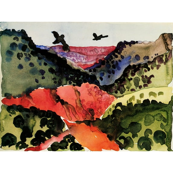 Red Mesa-O'Keeffe .75 - CANVAS OR PRINT WALL ART